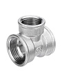 Тройник 1&amp;quot;1/4 х3/4&amp;quot;х1&amp;quot;1/4, г-г-г, латунь, AquaLink - фото 2