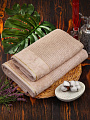 Полотенце банное 50х90 см, 100% хлопок, 500 г/м2, Оксфорд, бежевое, Узбекистан, 530195090