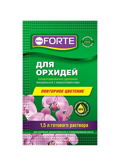 Удобрение Здоровье, для орхидей, минеральное, жидкость, 10 мл, Bona Forte