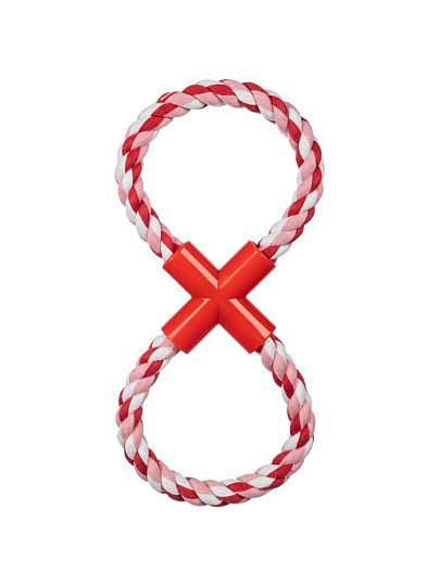 Игрушка для животных веревочная, Рыжий кот, Восьмерка