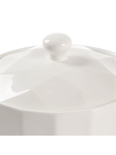 Кастрюля для запекания керамика, 22х18х14 см, 1.3 л, круглая, с крышкой, Антарктида, Y6-10189/Y4-9181