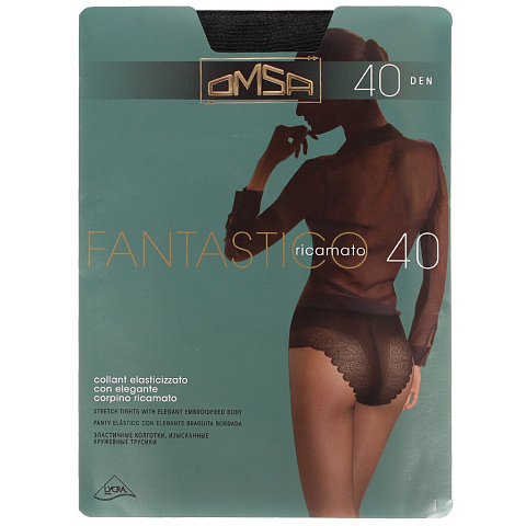 Колготки Omsa, Fantastiсo, 40 DEN, р. 4, nero