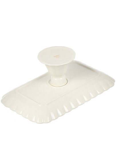 Ваза для фруктов, фарфор, на ножке, 25.4 см, ТМ Глория, Bonjart, Золотая линия, 202490