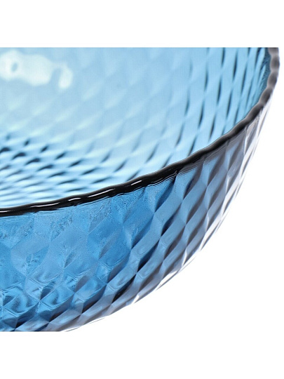 Тарелка суповая, стекло, 18 см, круглая, Идиллия Лондон Топаз, Luminarc, Q1314, синяя