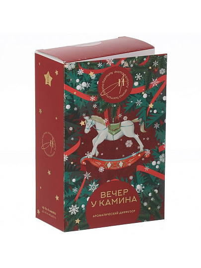 Диффузор-открытка Aroma Harmony, 50 мл, Вечер у камина, AH4047