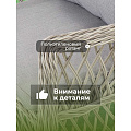 Мебель садовая Green Days, Форео, серая, стол, 122х122х75 см, 4 кресла, подушка серая, CYH162W-1 - фото 18