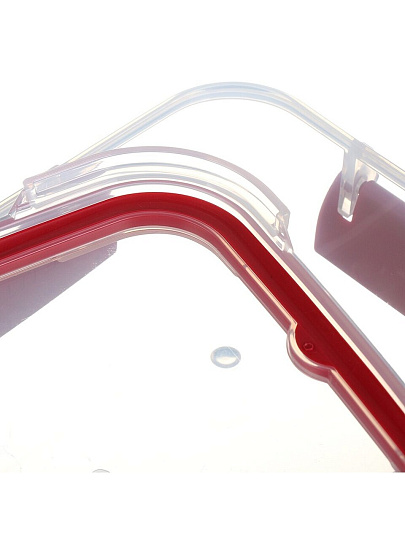 Контейнер пищевой пластик, 0.5 л, 5.8 см, красный, герметичный, Полимербыт, Butterfly Bright, 437815900