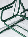 Качели садовые 3-местные, 209.5х127х165 см, 300 кг, Генуя, раскладываются в кровать, с москитной сеткой, зеленые, A45G.536, металл - фото 5