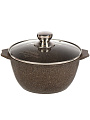 Кастрюля алюминий, антипригарное покрытие, 3 л, крышка стекло, Мечта, Premium, 43902, мокко - фото 6