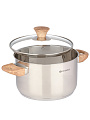 Кастрюля нержавеющая сталь, 3.9 л, крышка стекло, Daniks, Осло, GS-01147-20CA, индукция - фото 6