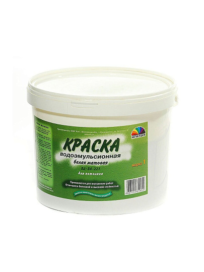 Краска водно-дисперсионная, Магия радуги, М-1, для потолков, матовая, 3 кг