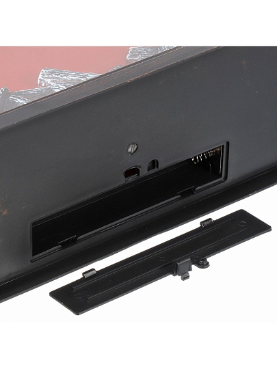 Фонарь декоративный 30х13х30 см, USB шнур, АА 3шт, пластик, стекло, Камин, M120002