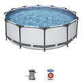 Бассейн каркасный Bestway, 366х100 см, Steel Pro Max, 56260, фильтр-насос, 9150 л, ремкомплект - фото 12