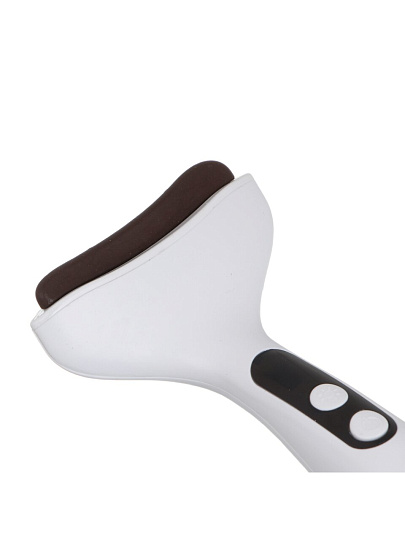 Массажер для лица Leben, 7 Вт, 4 ролика, 2 режима, 1500мАч, белый, гуаша, 192-088