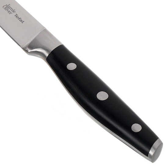 Нож кухонный Tefal, Jamie Oliver, универсальный, нержавеющая сталь, 12 см, рукоятка пластик, K2670944