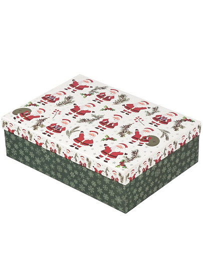 Коробка подарочная картон, 37х27х11 см, в ассортименте, Волшебный праздник, A470121