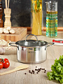 Кастрюля нержавеющая сталь, 2.5 л, крышка стекло, Daniks, Бонн, GS-01319-18CA, индукция - фото 8