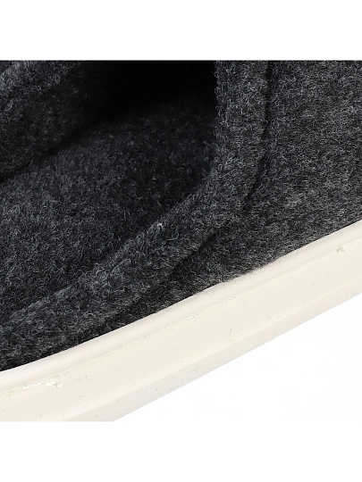 Тапки для мужчин, черные, р. 42-43, закрытые, войлок, A210072