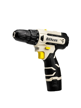 Дрель-шуруповерт аккумуляторный, BifAces, DBED-12-A, 12 В, кейс