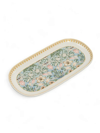 Блюдо фарфор, овальное, 12.5х24.4 см, Flowers, Fioretta, TDB596