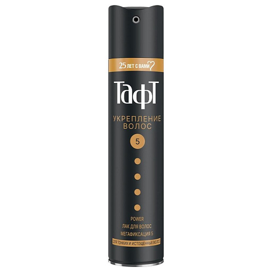 Лак для волос Taft, Укрепление волос, мегафиксация, 225 мл