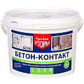 Грунтовка водно-дисперсионная, акриловая, Русские узоры, бетоноконтакт, для внутренних и наружных работ, 3 кг