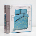 Постельное бельё &amp;quot;Этель&amp;quot; евро &amp;quot;Бирюзовый лепесток&amp;quot; 200х217, 240*220, 70*70-2 шт, 2565801 - фото 4