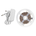 Лента светодиодная SMD 2835, 60 светодиодов/метр, 12 В, 4.8 Вт, IP20, 5 м, адаптер, General Lighting Systems, GLS-2835-60-4.8-12-IP20-PRO-3-5-KIT, 500022 - фото 3