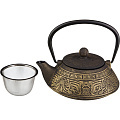 Заварочный чайник чугунный с эмалированным покрытием внутри 800 мл, 734-047