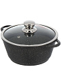 Кастрюля алюминий, антипригарное покрытие, 3 л, крышка стекло, Горница, Гранит Induction, Ик2433аг, индукция - фото 7