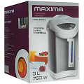 Термопот Maxima, MTP-М803, 3 л, 900 Вт, скрытый нагревательный элемент, повторное кипячение, металл - фото 3