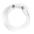 Кабель антенный, 3 м, разъемы M-F, белый, Smartbuy, K-TV233-60
