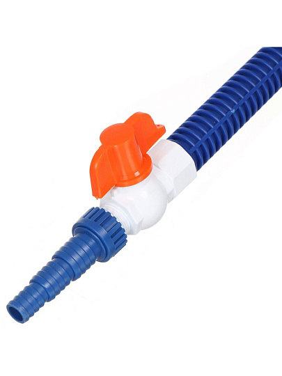 Насадка для полива 1/2'', с краном, большим душем и штуцером, длинная