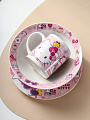 Набор детской посуды фарфор, 3 шт, Hello Kitty, подарочная упаковка, 311009 - фото 2