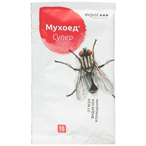 Инсектицид Мухоед Cупер, от мух, гранулы, 10 г, Avgust