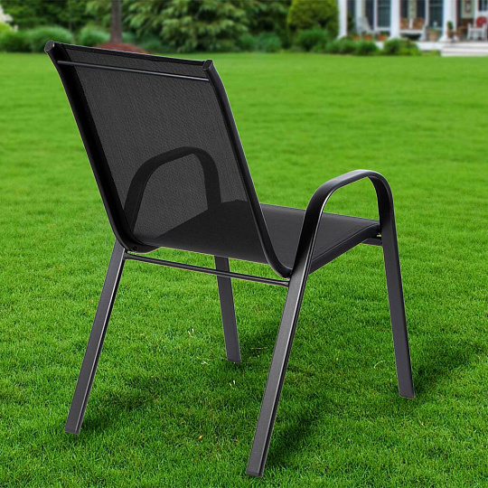 Мебель садовая Бетти, стол, 80х80х72 см, 4 стула, 100 кг, стул - 59х58х94 см, C010044