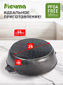 Жаровня алюминий, d32 см, 6 л, антипригарное покрытие, Мечта, Гранит, 36701, с крышкой - фото 2
