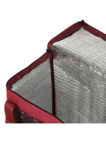 Термосумка 20 л, 34х17х34 см, полиэстер, алюминий, красная, UV-009/9