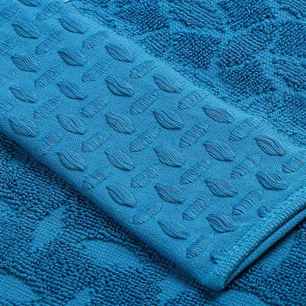 Полотенце банное 50х90 см, 100% хлопок, 500 г/м2, Lidya Jacquard, Anilsan, темно-голубое, Турция, 44515090