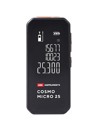 Дальномер лазерный, с литиевым аккумулятором, ADA, Cosmo micro 25, А00670
