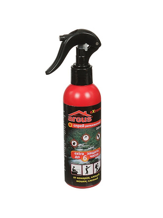 Репеллент от комаров, спрей, для рыбалки, охоты, туризма, защита на 6 часов, Argus, Extreme, 200 мл