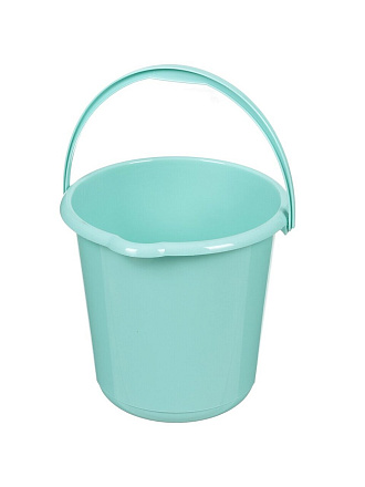 Ведро пластик, 3 л, аквамарин, хозяйственное, со сливом, Idea, М2428