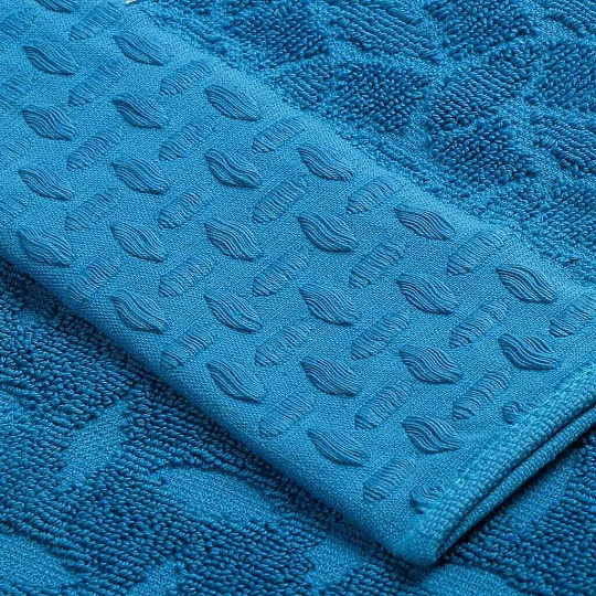 Полотенце банное 50х90 см, 100% хлопок, 500 г/м2, Lidya Jacquard, Anilsan, темно-голубое, Турция, 44515090