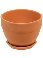 Горшок керамика, 0.5 л, универсальный, овал, коричневый, Терра №2, 568852 - фото 4