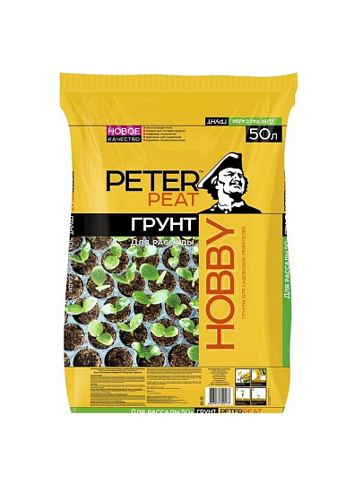 Грунт Hobby, для рассады, 50 л, Peter Peat