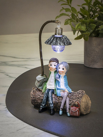 Фигурка декоративная полистоун, Парочка, 11.5х8х19 см, в ассортименте, Y4-9095