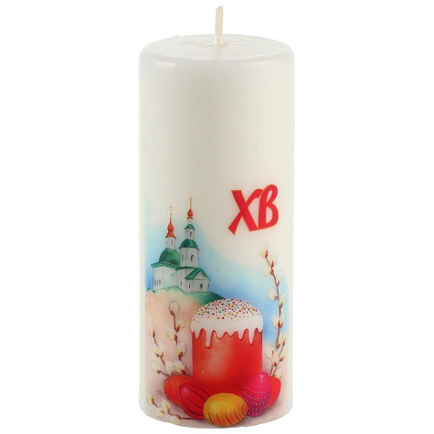 Свеча декоративная, 12х5х5 см, С Праздником Пасхи, 28 1485 8158