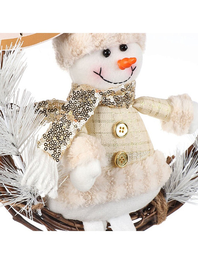 Фигурка декоративная Снеговик, 44.5 см, подвесная, SYGZWWA-37230089