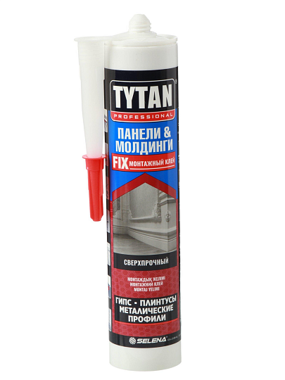 Клей монтажный Tytan, для панелей и молдингов, однокомпонентный, 310 мл, 96283