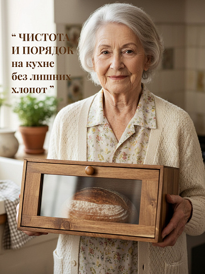 Хлебница акация, 38.5х22х19 см, Катунь, GR-BB-01